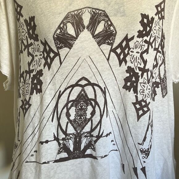 We The Free White Sheer Print Top - Picture 4 of 9